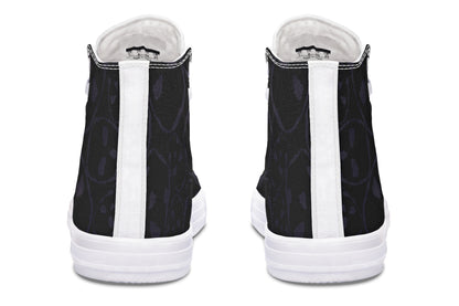 ANTIBrand – The Tumbling Skulls of Darkness High Tops – Black
