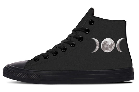 ANTIBrand – Triple Goddess Moon Phases High Tops – Black