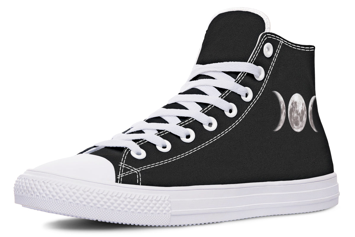 ANTIBrand – Triple Goddess Moon Phases High Tops – Black