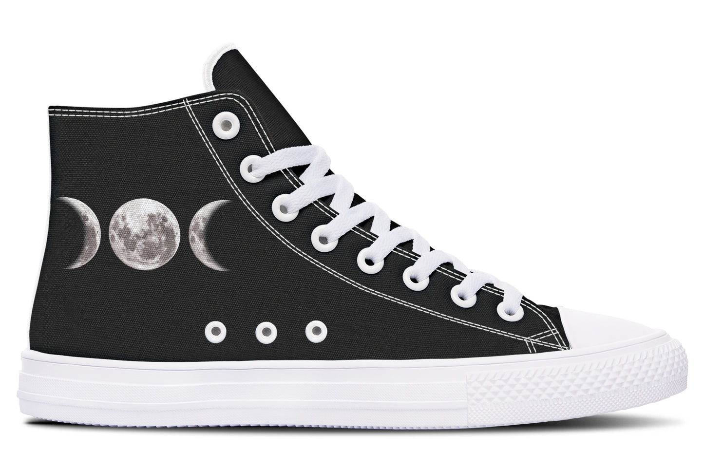ANTIBrand – Triple Goddess Moon Phases High Tops – Black