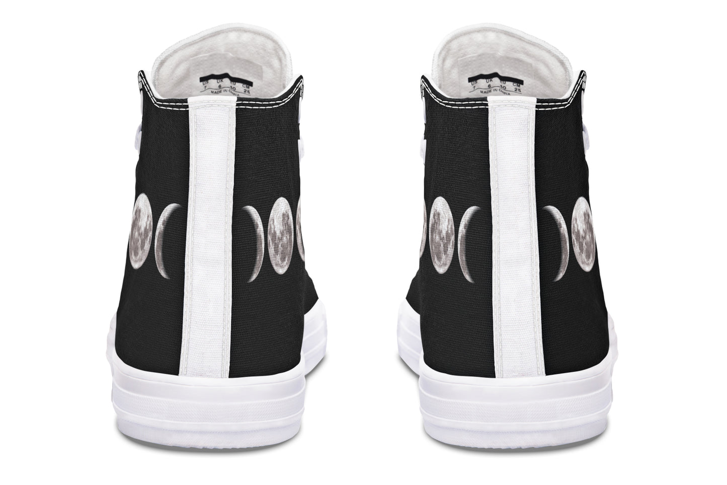 ANTIBrand – Triple Goddess Moon Phases High Tops – Black