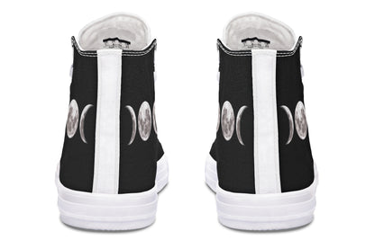 ANTIBrand – Triple Goddess Moon Phases High Tops – Black