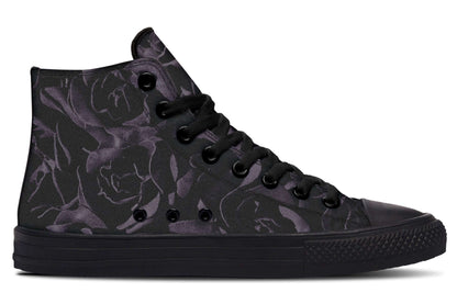 Blackest Roses High-Top Trainers – Gothic Attitude