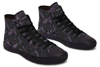 Blackest Roses High-Top Trainers – Gothic Attitude