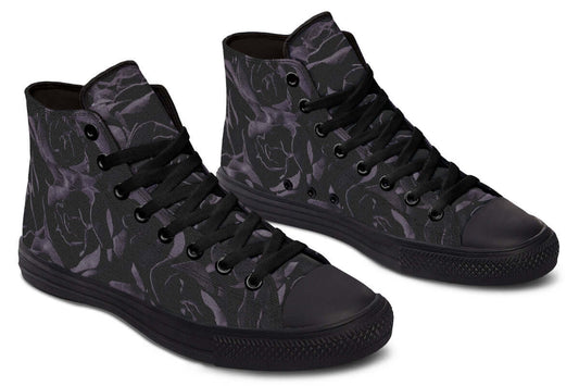 Blackest Roses High-Top Sneakers – Gothic Attitude