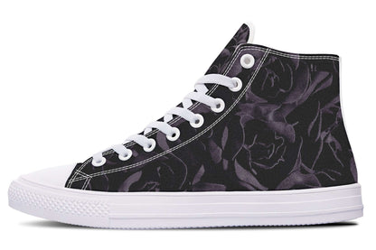 Blackest Roses High-Top Trainers – Gothic Attitude
