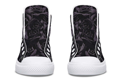 Blackest Roses High-Top Trainers – Gothic Attitude