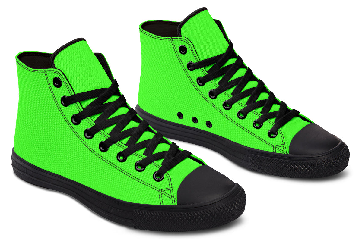 ANTIBrand – Neon Green Drama Queen High Tops