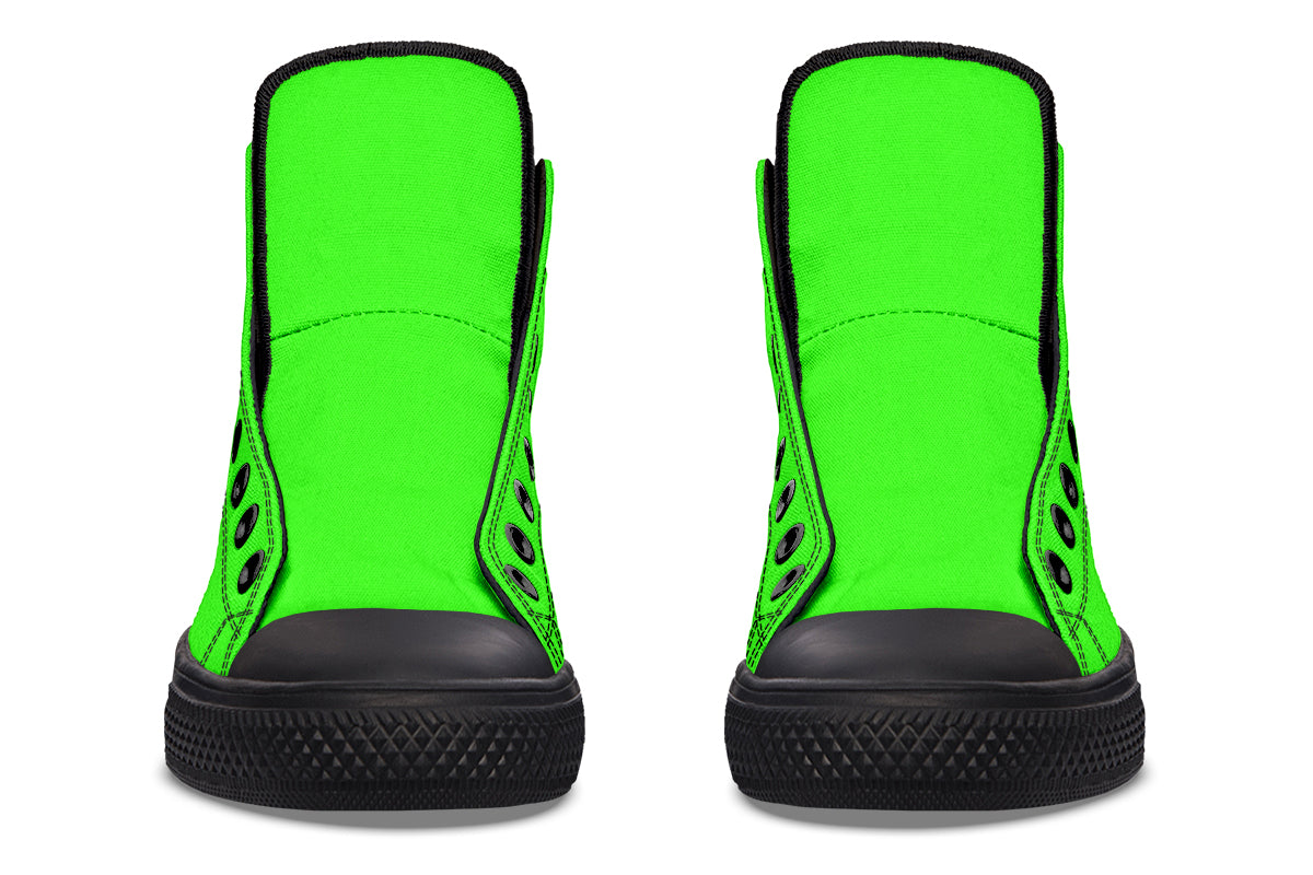 ANTIBrand – Neon Green Drama Queen High Tops