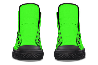 ANTIBrand – Neon Green Drama Queen High Tops