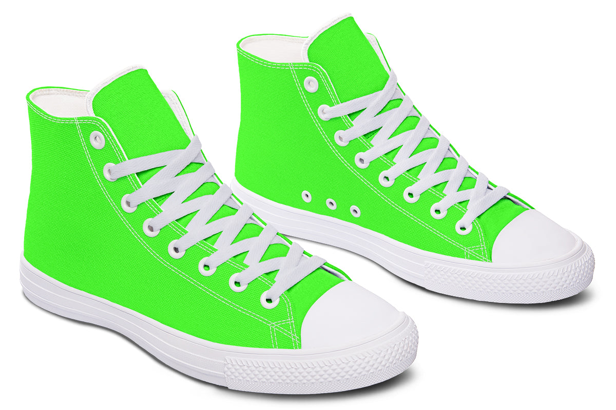 ANTIBrand – Neon Green Drama Queen High Tops