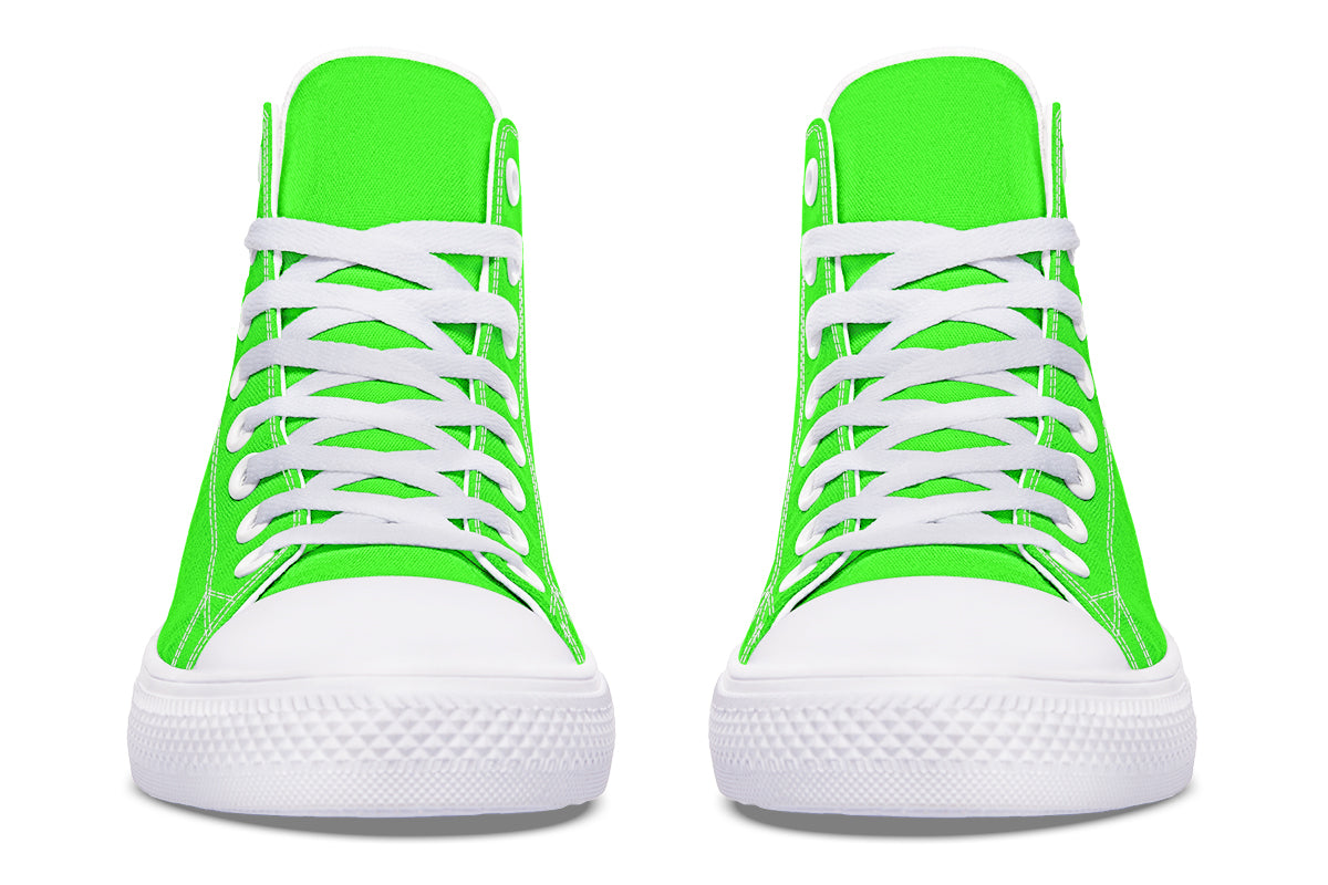 ANTIBrand – Neon Green Drama Queen High Tops