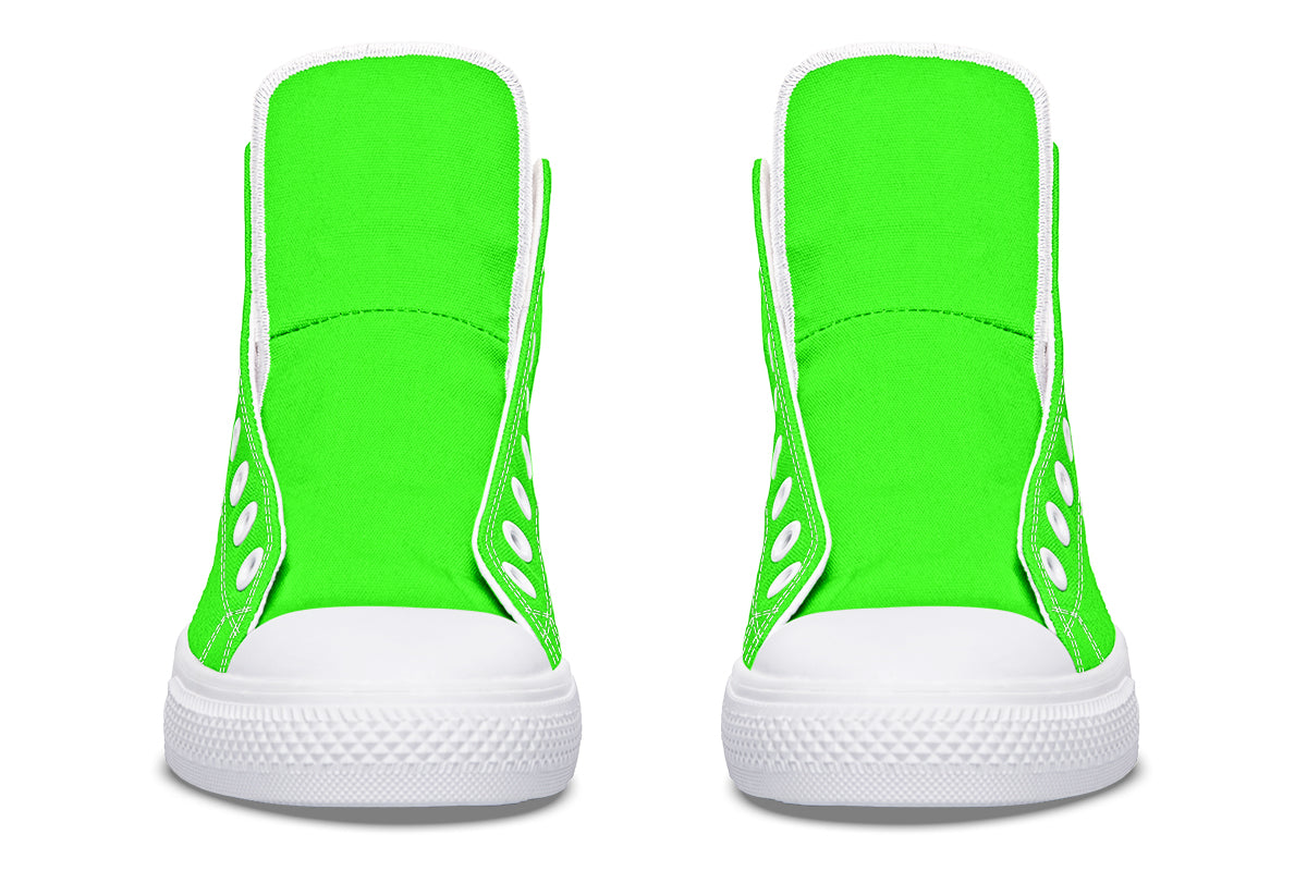 ANTIBrand – Neon Green Drama Queen High Tops