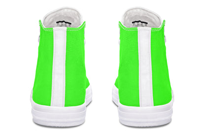 ANTIBrand – Neon Green Drama Queen High Tops