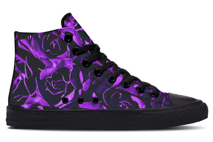 Purple Roses Canvas High Top Trainers | ANTIBrand