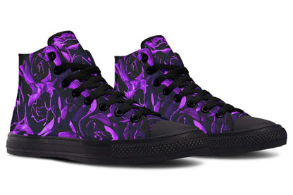 Purple Roses Canvas High Top Trainers | ANTIBrand