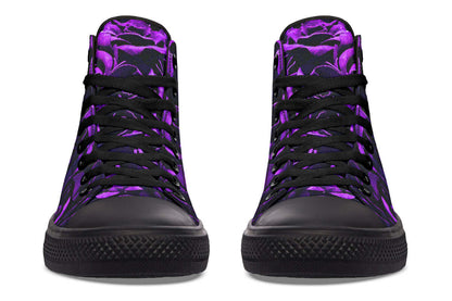 Purple Roses Canvas High Top Trainers | ANTIBrand