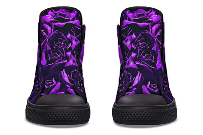 Purple Roses Canvas High Top Trainers | ANTIBrand