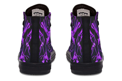 Purple Roses Canvas High Top Trainers | ANTIBrand