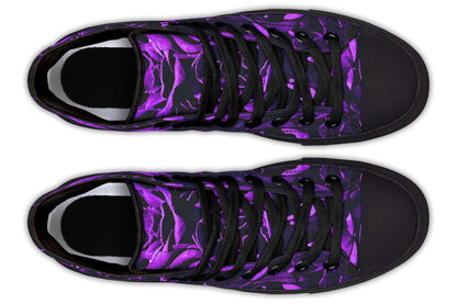 Purple Roses Canvas High Top Trainers | ANTIBrand