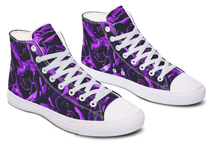 Purple Roses Canvas High Top Trainers | ANTIBrand