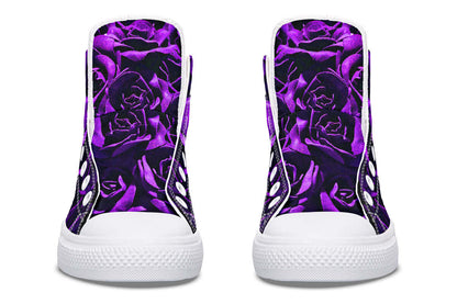 Purple Roses Canvas High Top Trainers | ANTIBrand