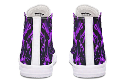 Purple Roses Canvas High Top Trainers | ANTIBrand