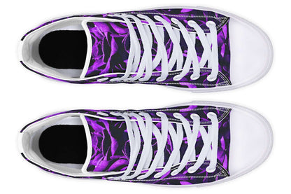 Purple Roses Canvas High Top Trainers | ANTIBrand