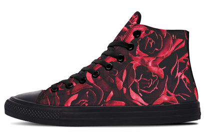 Red Roses Canvas High Top Trainers | ANTIBrand
