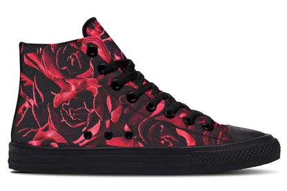 Red Roses Canvas High Top Trainers | ANTIBrand