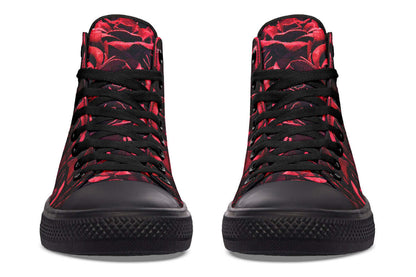 Red Roses Canvas High Top Trainers | ANTIBrand