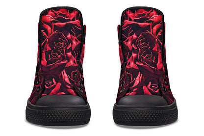 Red Roses Canvas High Top Trainers | ANTIBrand