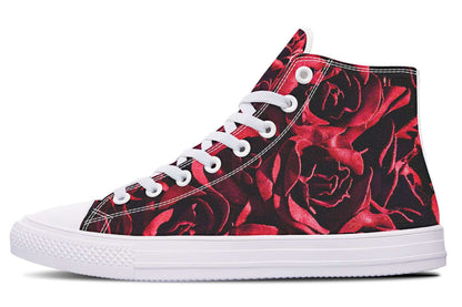 Red Roses Canvas High Top Trainers | ANTIBrand