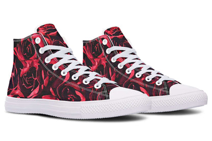 Red Roses Canvas High Top Trainers | ANTIBrand