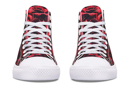 Red Roses Canvas High Top Trainers | ANTIBrand