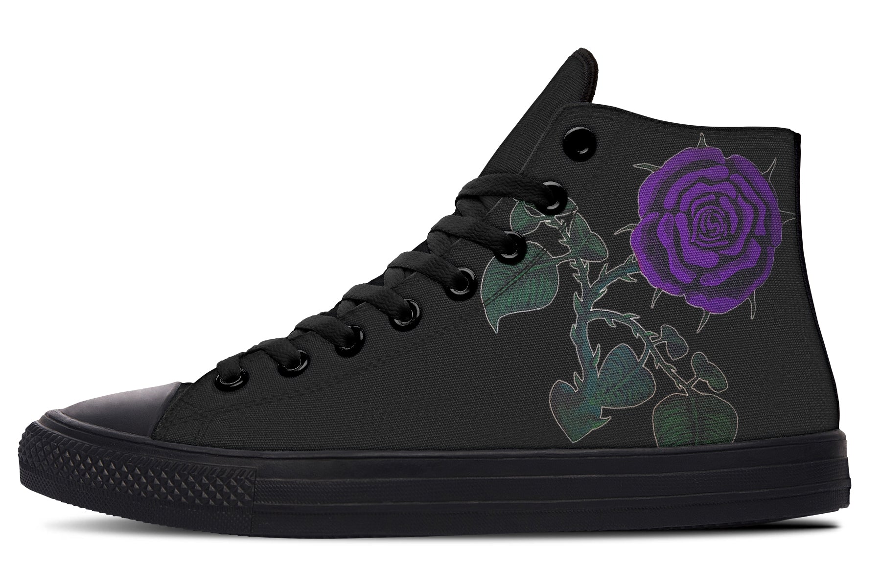 ANTIBrand – Rose Painting Purple High Tops