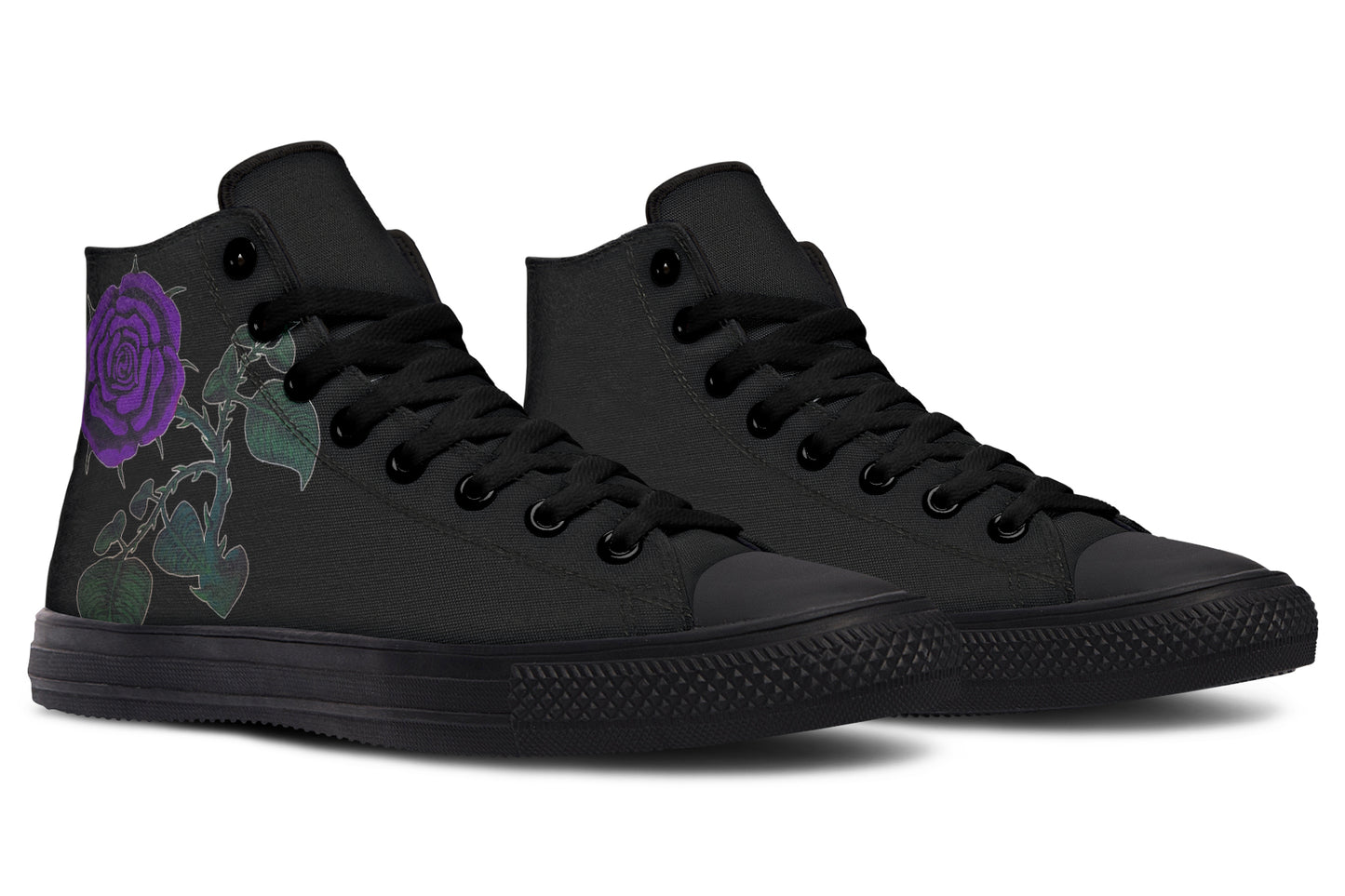 ANTIBrand – Rose Painting Purple High Tops