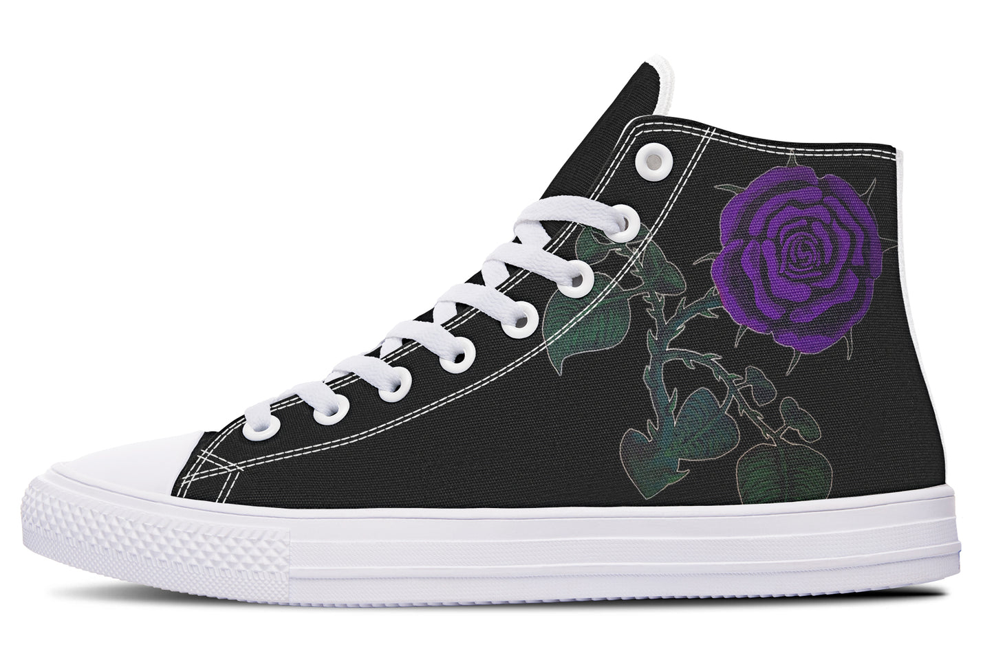 ANTIBrand – Rose Painting Purple High Tops