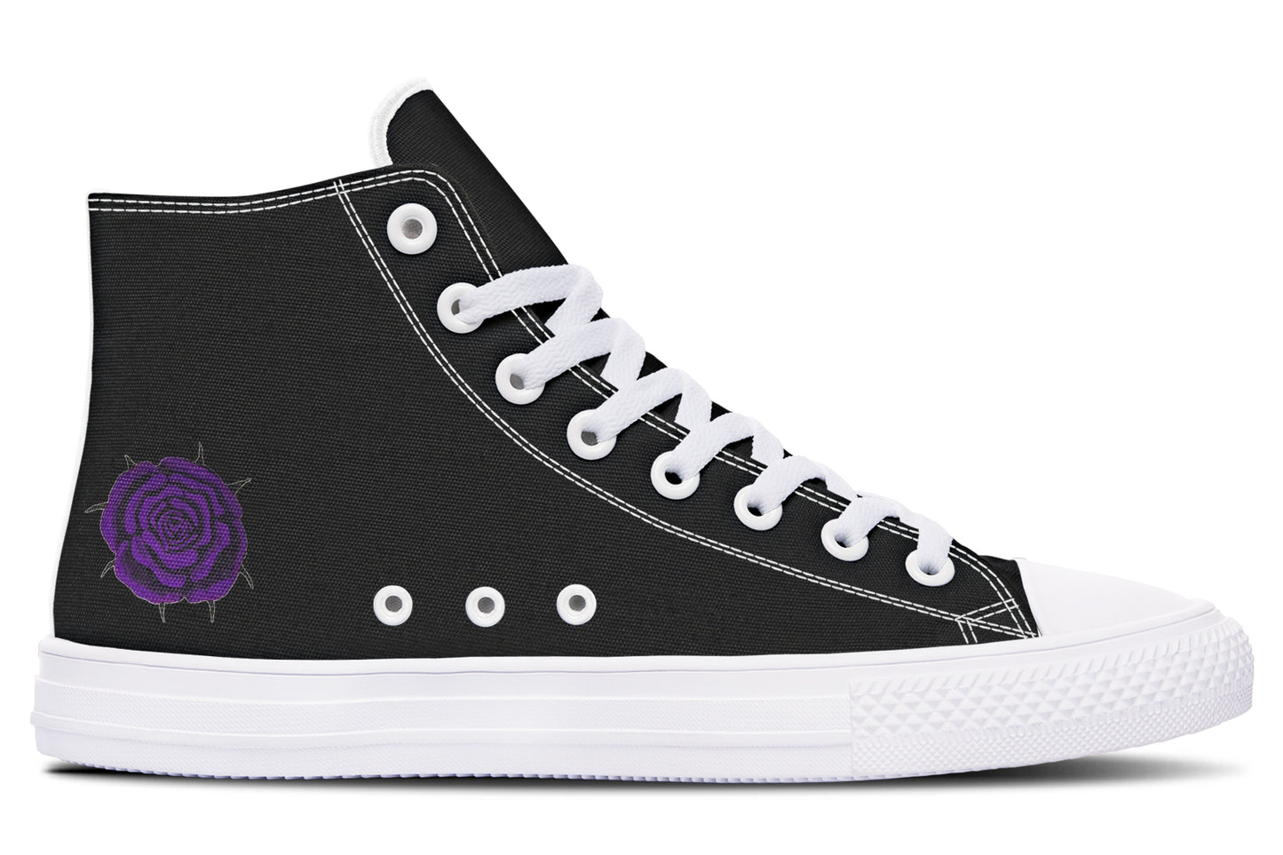 ANTIBrand – Rose Painting Purple High Tops