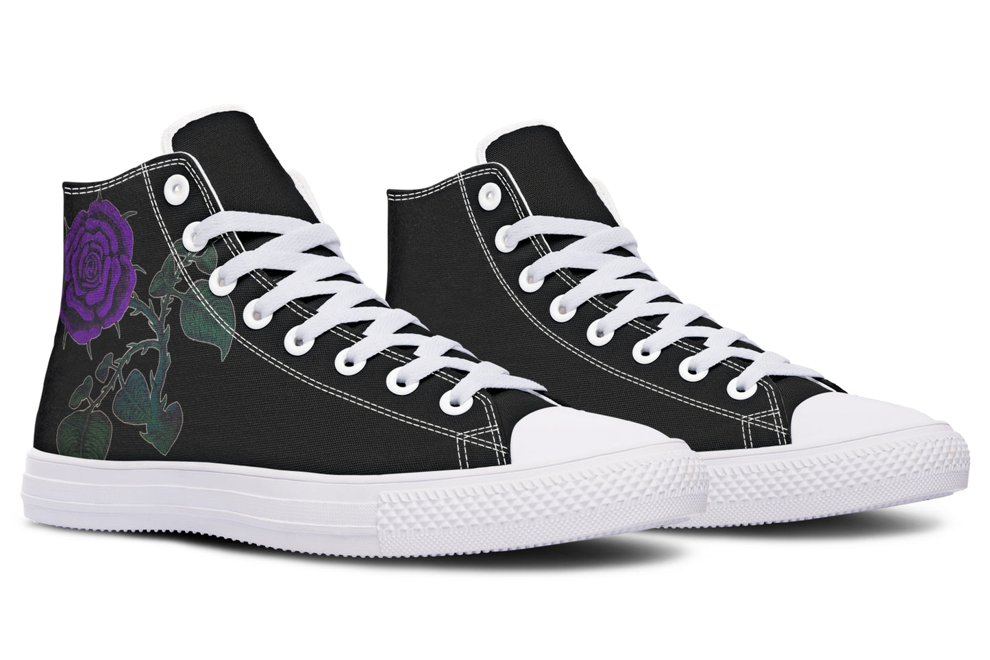 ANTIBrand – Rose Painting Purple High Tops
