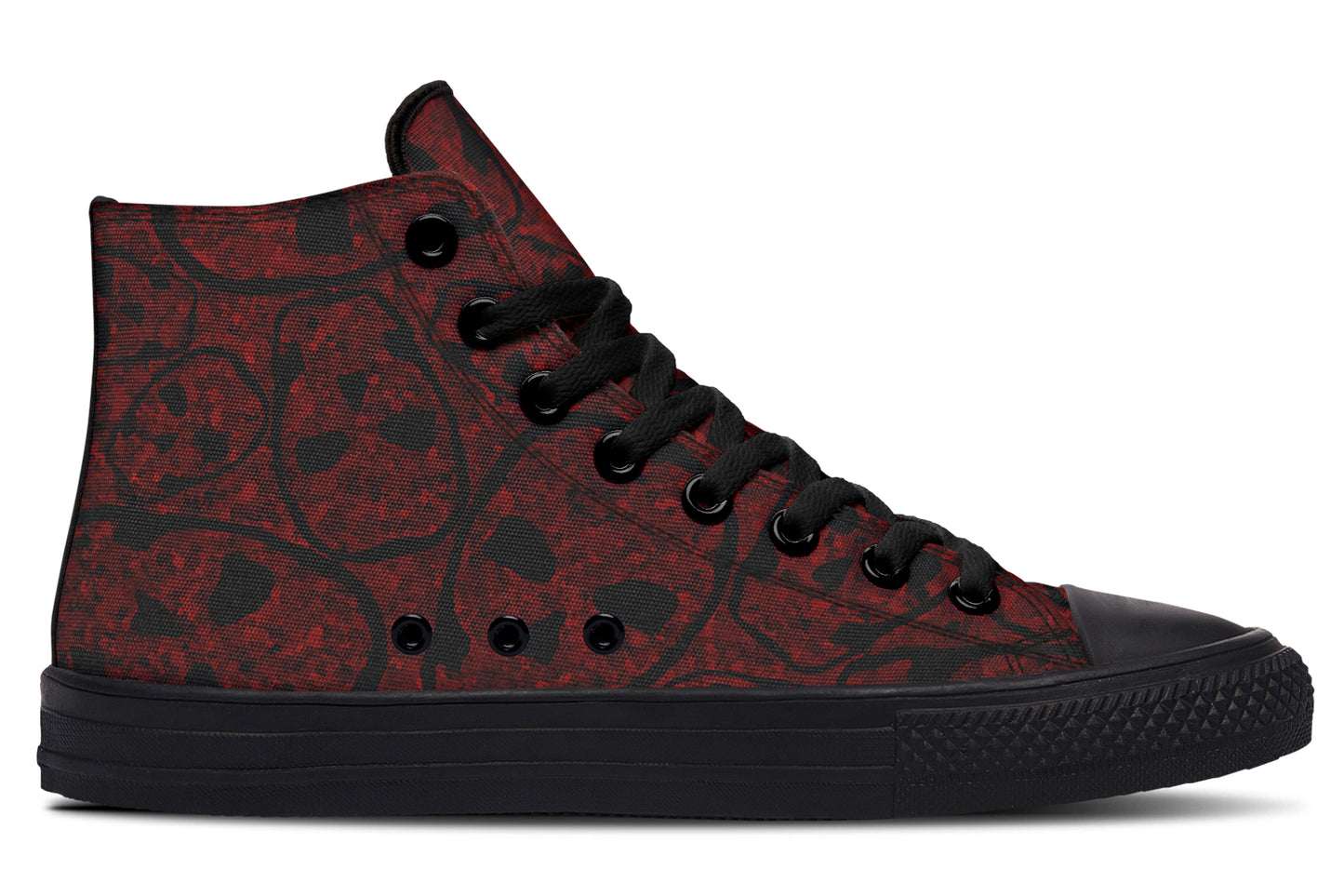 ANTIBrand – Sanguine Haze Skulls High Tops