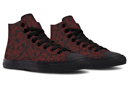ANTIBrand – Sanguine Haze Skulls High Tops