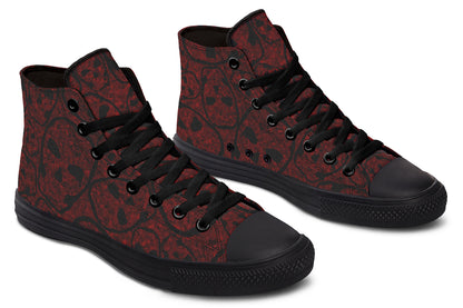 ANTIBrand – Sanguine Haze Skulls High Tops