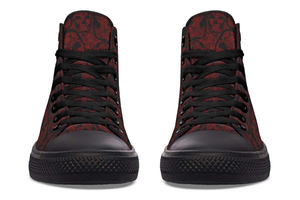 ANTIBrand – Sanguine Haze Skulls High Tops