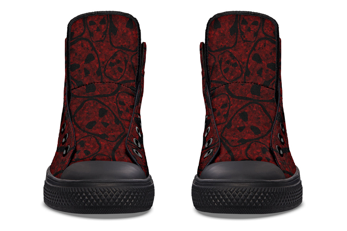 ANTIBrand – Sanguine Haze Skulls High Tops