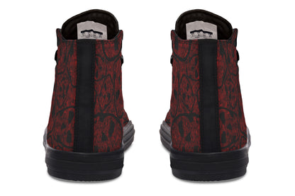 ANTIBrand – Sanguine Haze Skulls High Tops