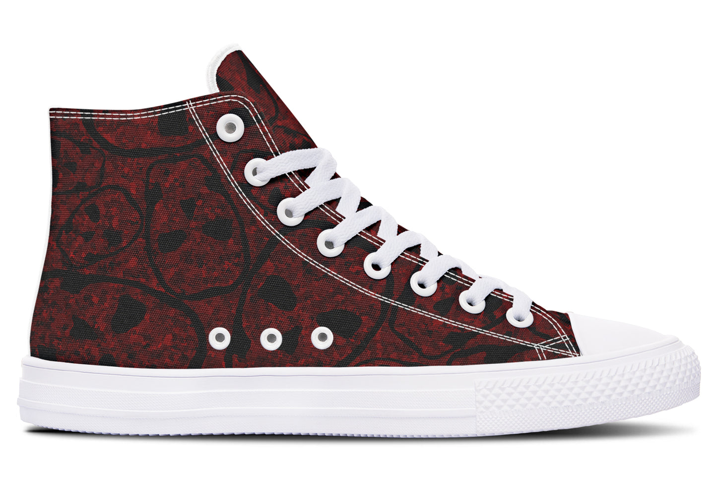 ANTIBrand – Sanguine Haze Skulls High Tops