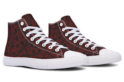 ANTIBrand – Sanguine Haze Skulls High Tops