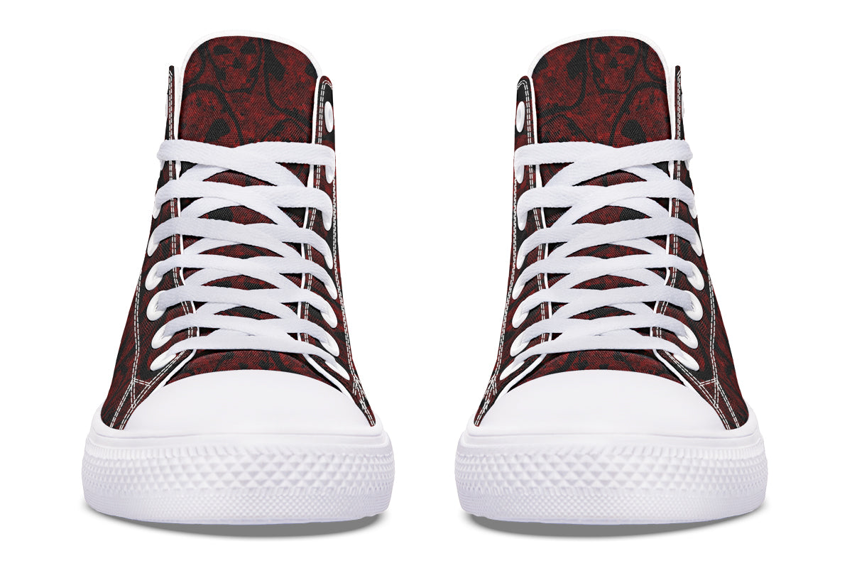 ANTIBrand – Sanguine Haze Skulls High Tops