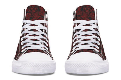 ANTIBrand – Sanguine Haze Skulls High Tops